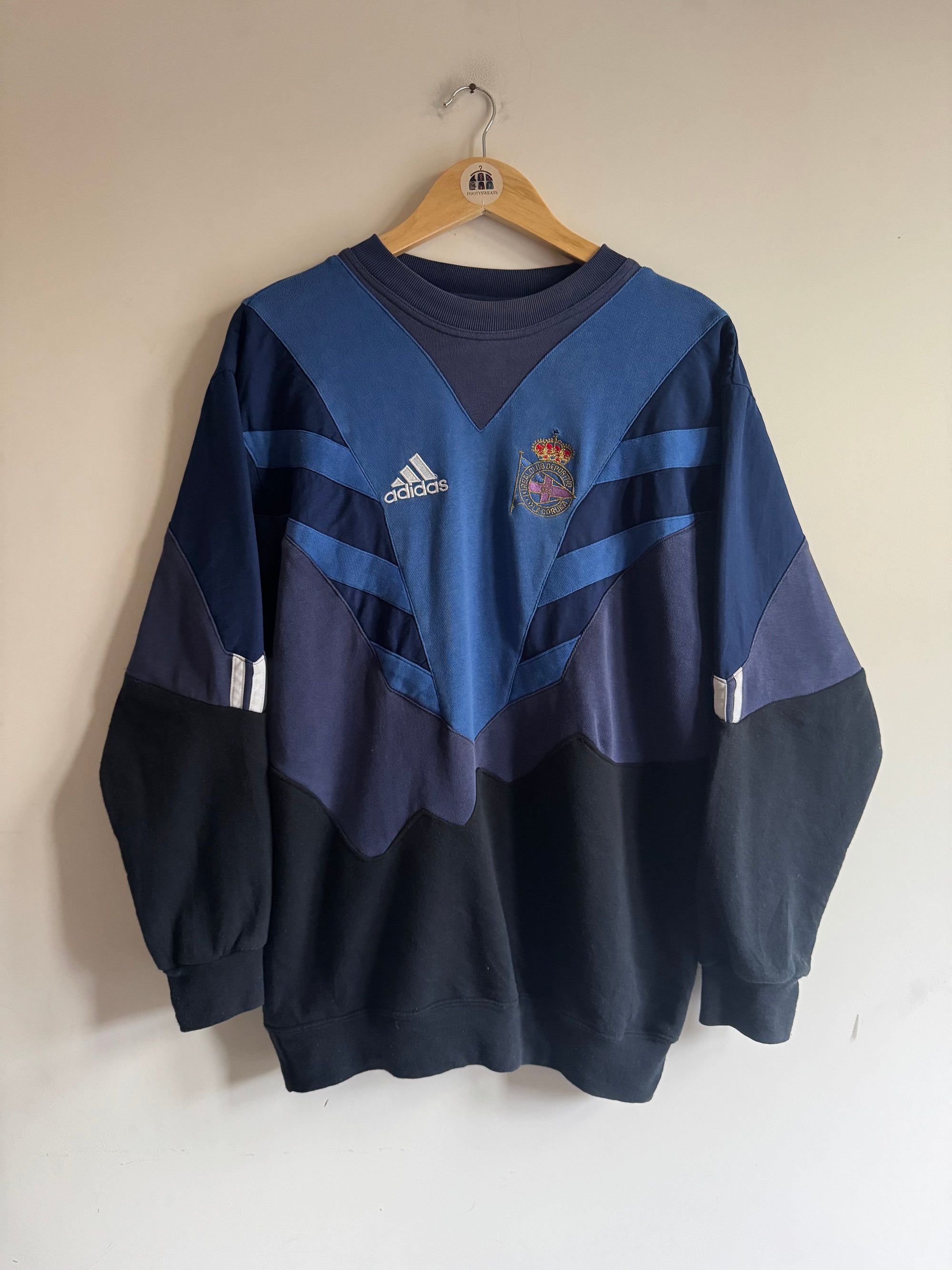 [Reworked] Deportivo La Coruña 🇪🇸 1997-98 Adidas Sweatshirt