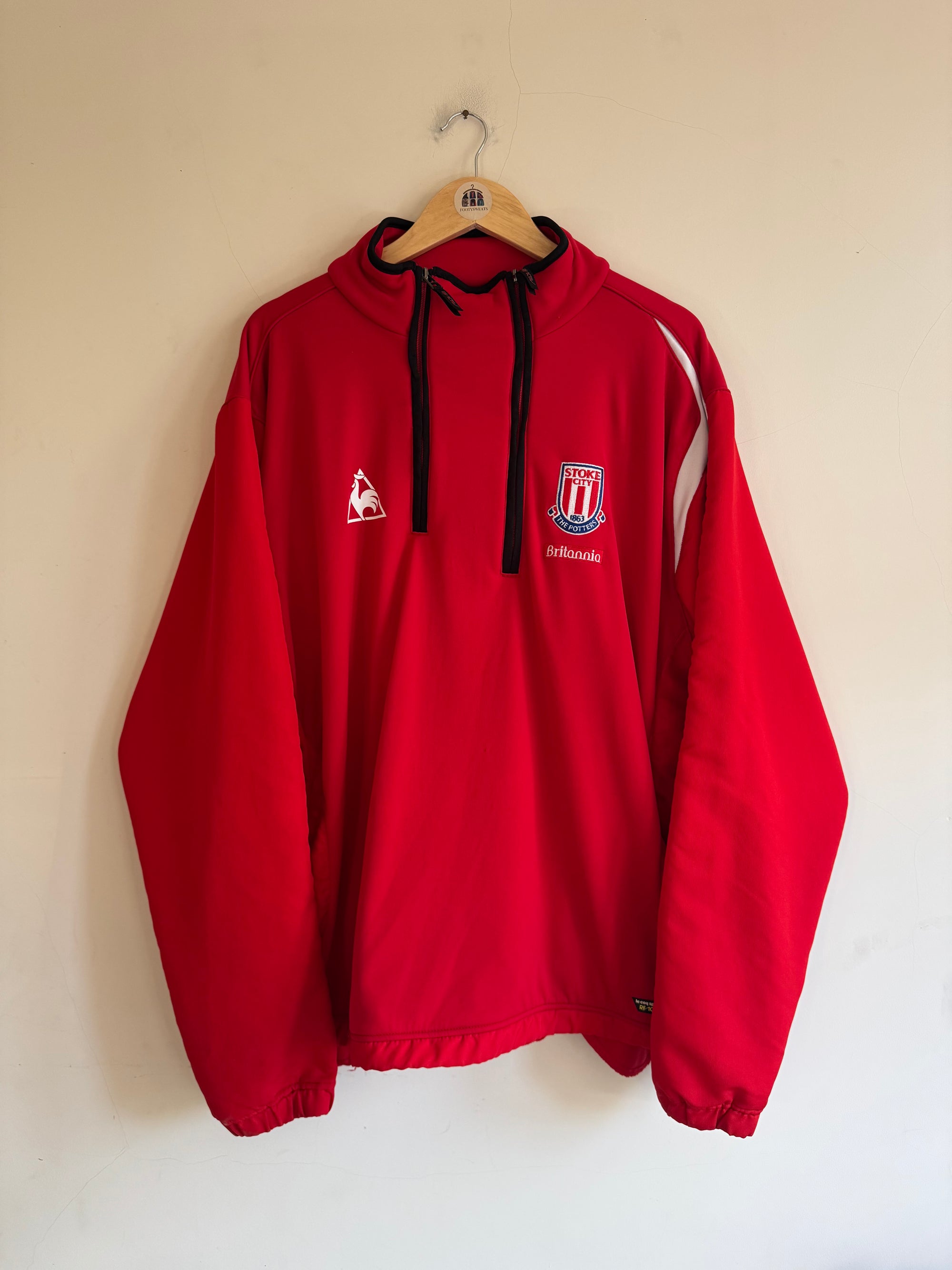 Stoke City 🏴󠁧󠁢󠁥󠁮󠁧󠁿 2008-09 Le Coq Sportif 1/4 Zip