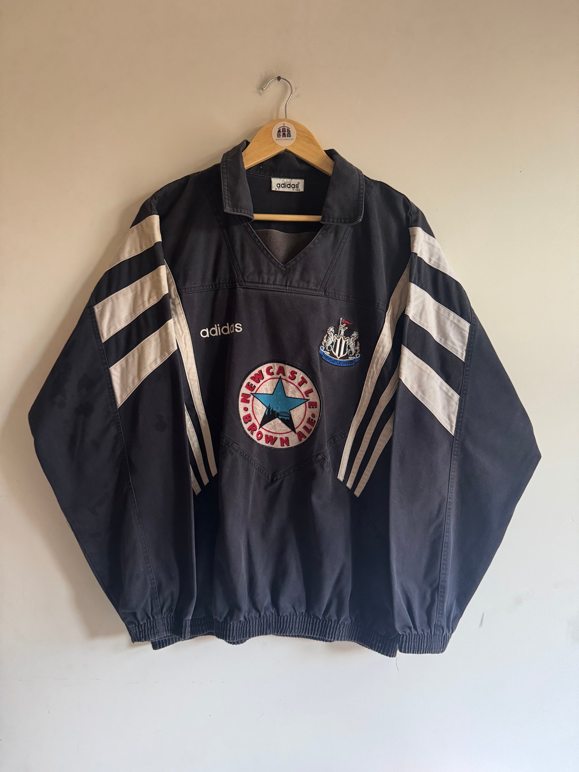 Newcastle United 🏴󠁧󠁢󠁥󠁮󠁧󠁿 1995-96 Adidas Drill Top