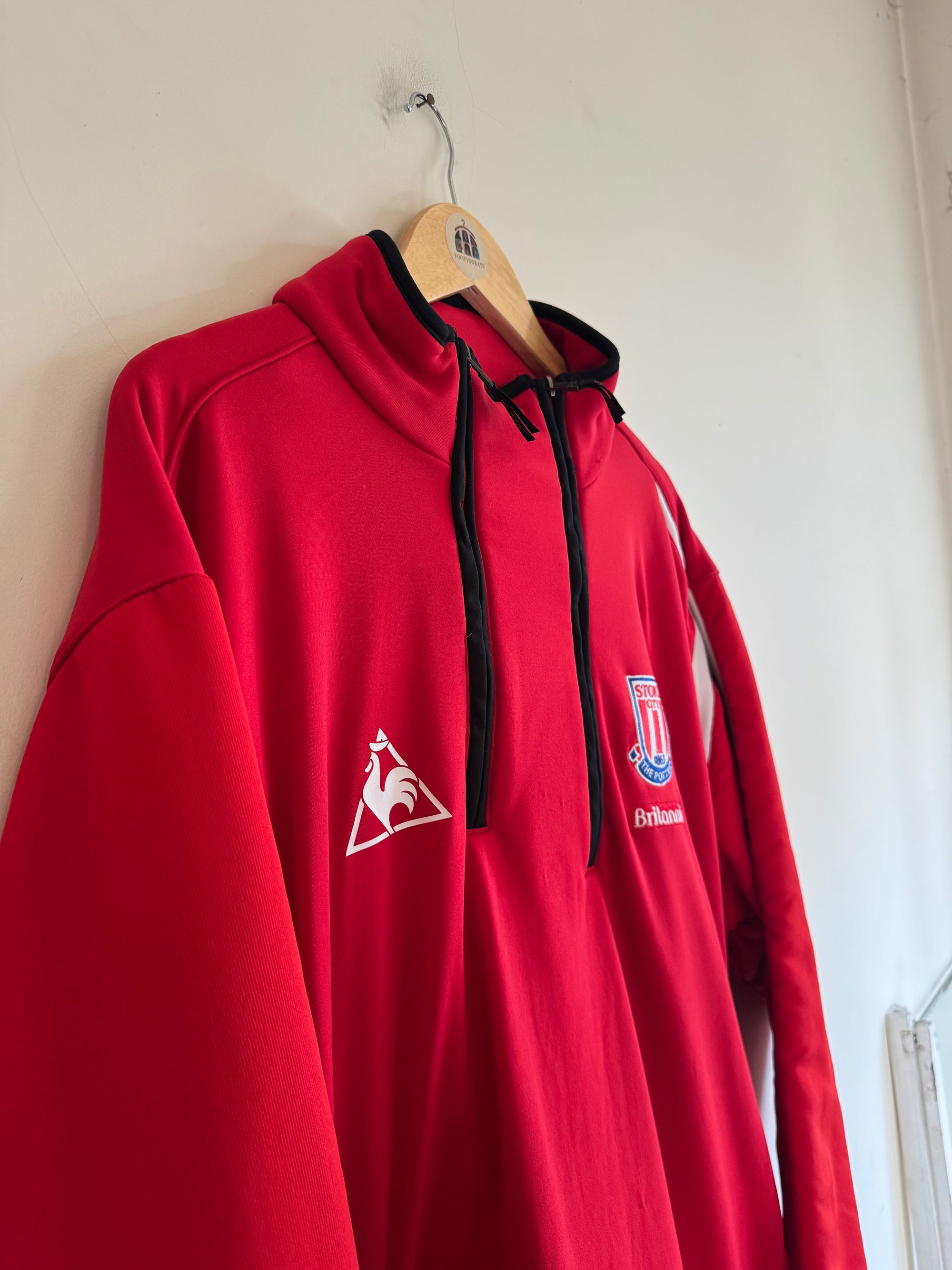 Stoke City 🏴󠁧󠁢󠁥󠁮󠁧󠁿 2008-09 Le Coq Sportif 1/4 Zip