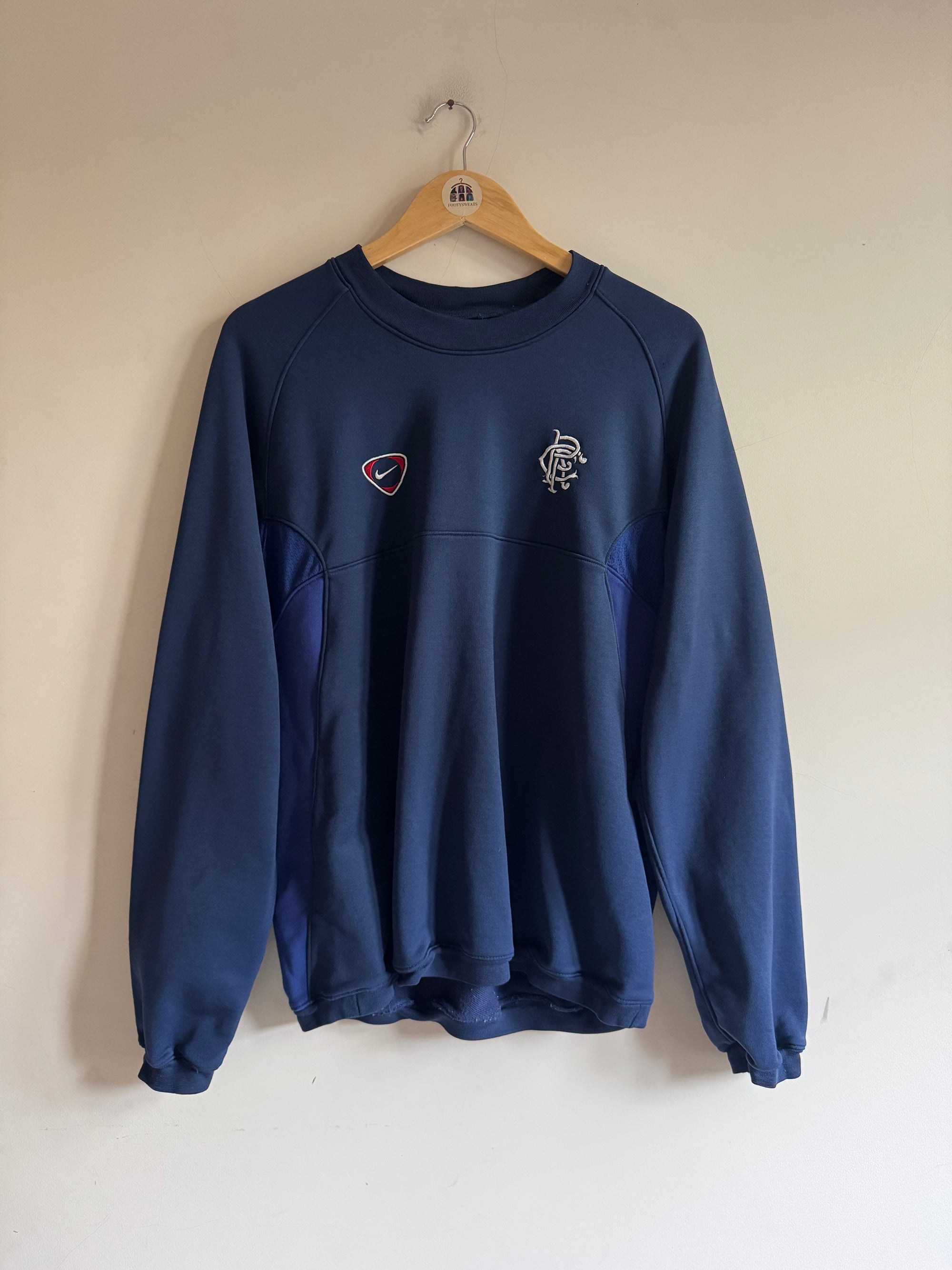 Glasgow Rangers 🏴󠁧󠁢󠁳󠁣󠁴󠁿 2000-01 Nike Sweatshirt