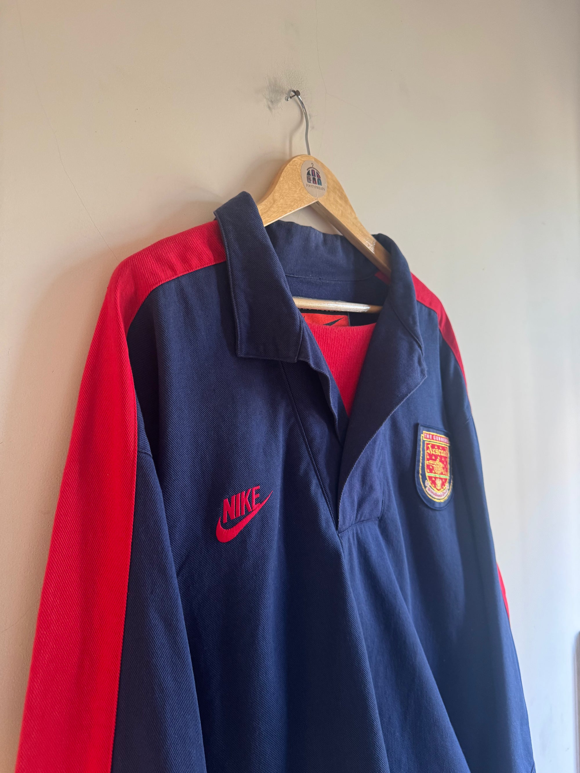 Arsenal 🏴󠁧󠁢󠁥󠁮󠁧󠁿 1994-96 Nike Drill Top
