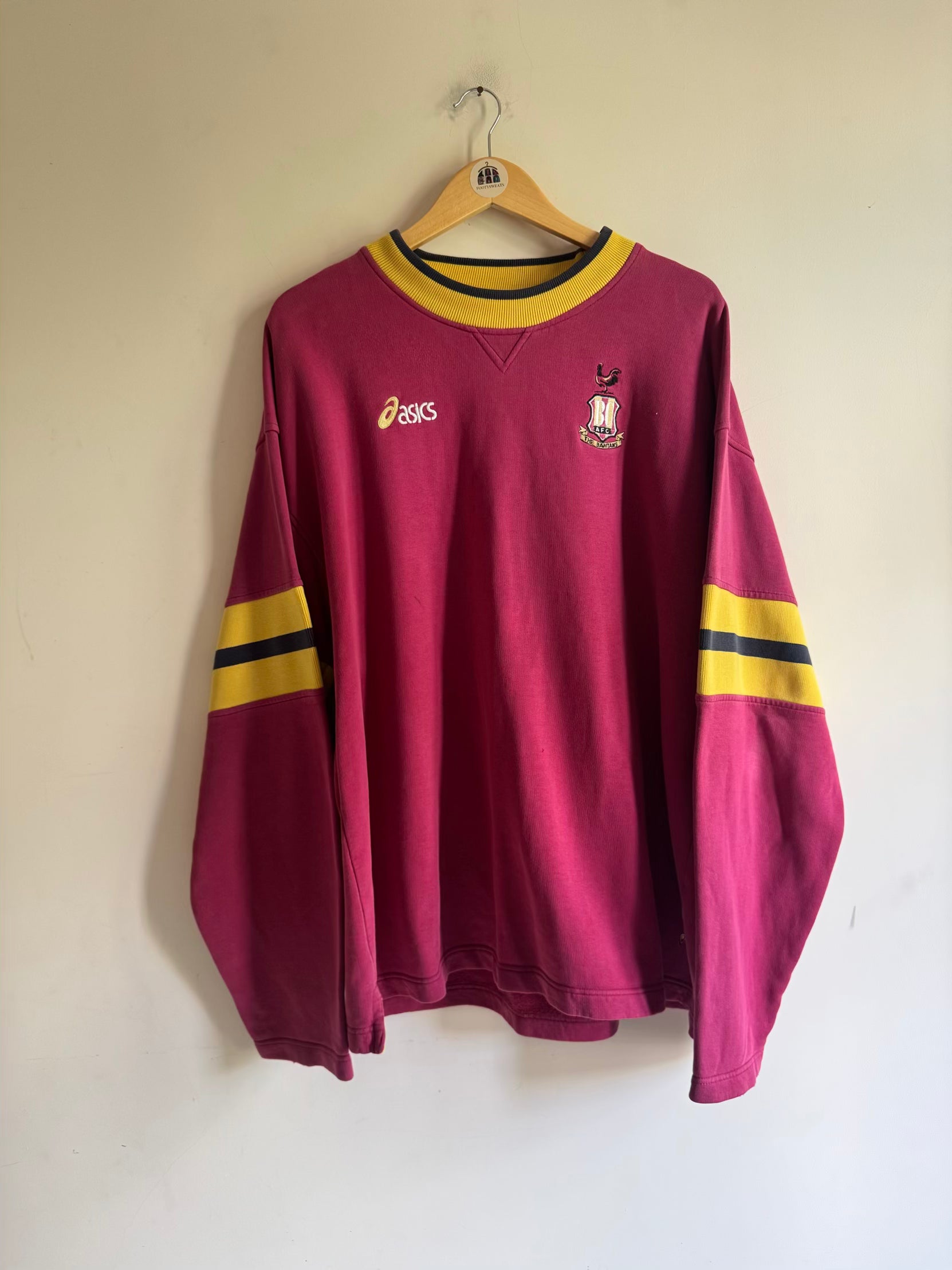 Bradford City 🏴󠁧󠁢󠁥󠁮󠁧󠁿 90s ASICS Sweatshirt