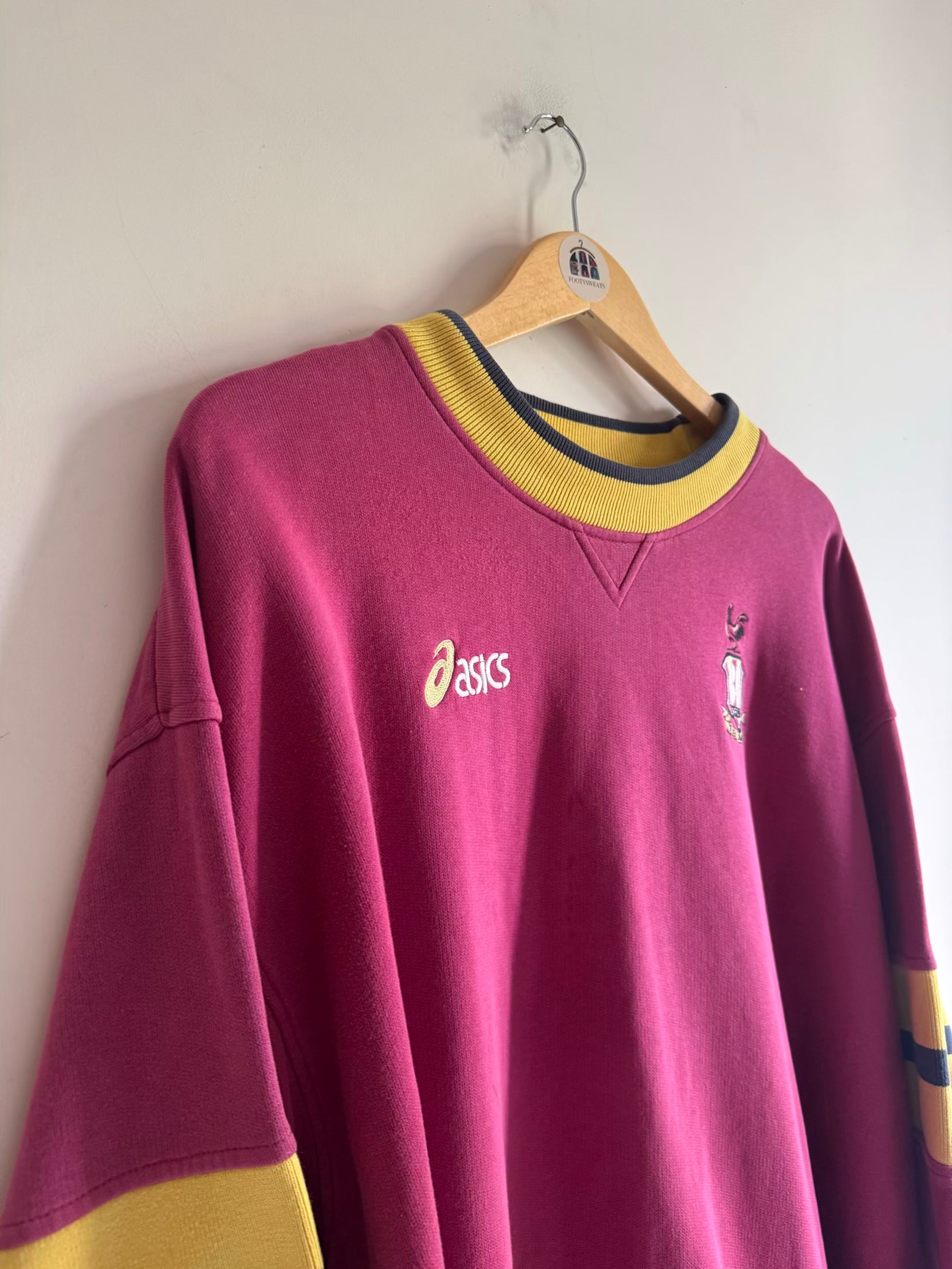 Bradford City 🏴󠁧󠁢󠁥󠁮󠁧󠁿 90s ASICS Sweatshirt