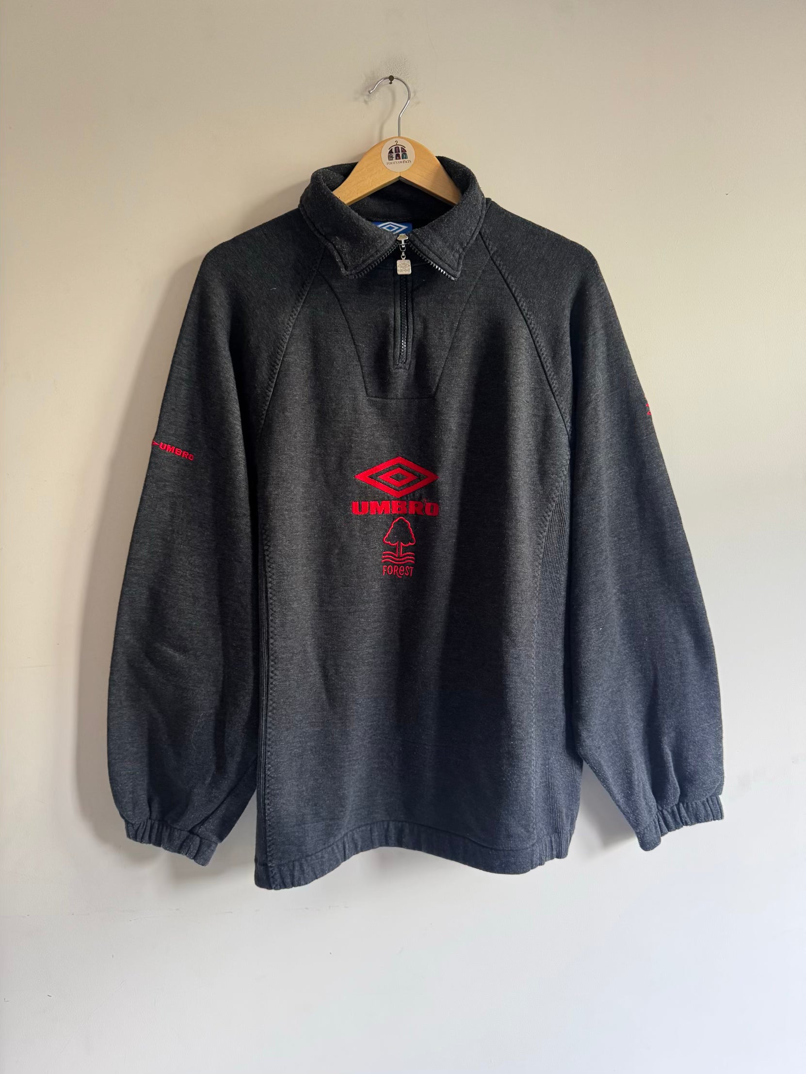 Nottingham Forest 🏴󠁧󠁢󠁥󠁮󠁧󠁿 1994-96 Umbro 1/4 Zip