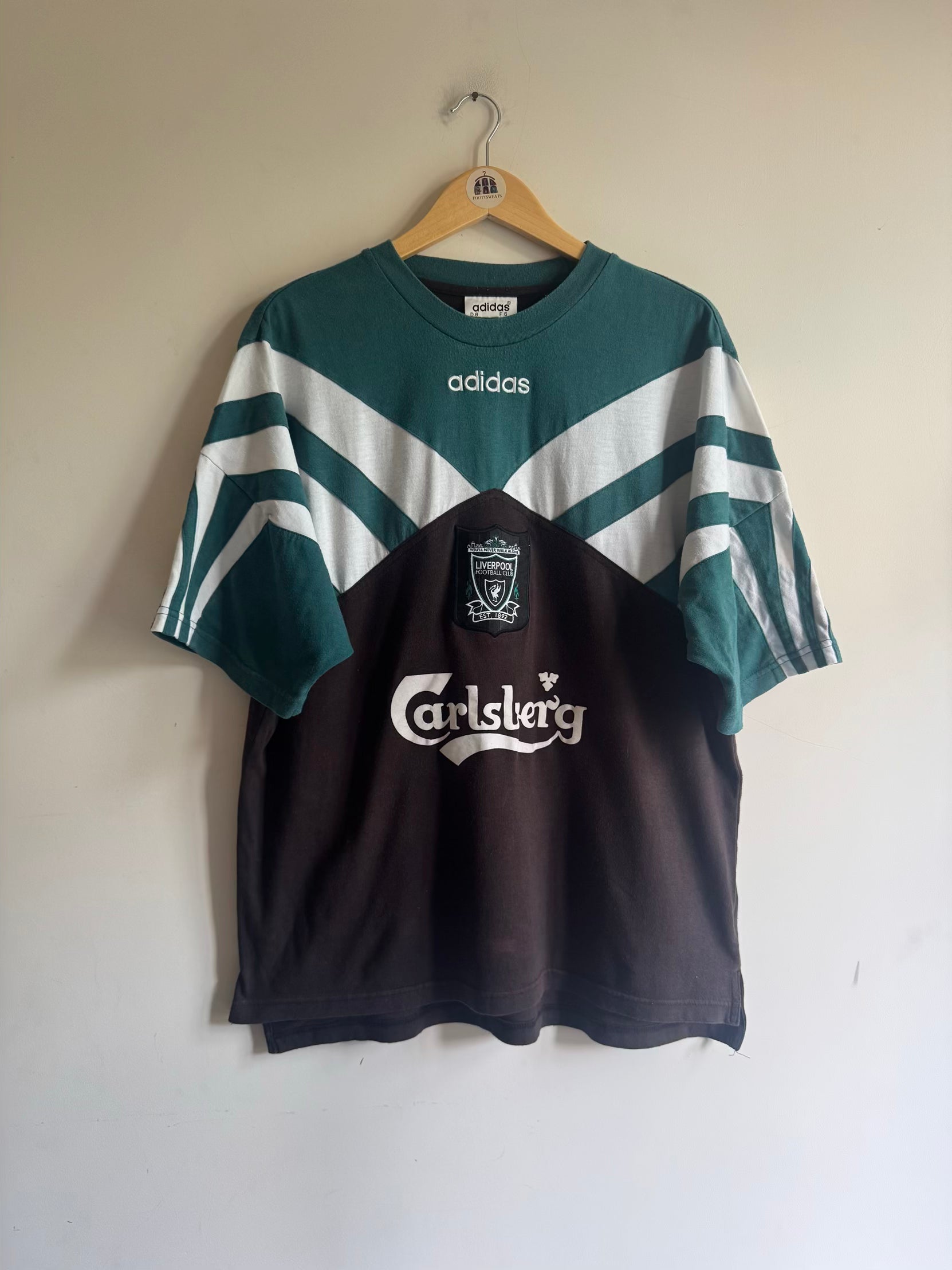 Liverpool 🏴󠁧󠁢󠁥󠁮󠁧󠁿 1995-96 Adidas Training Tee (original)