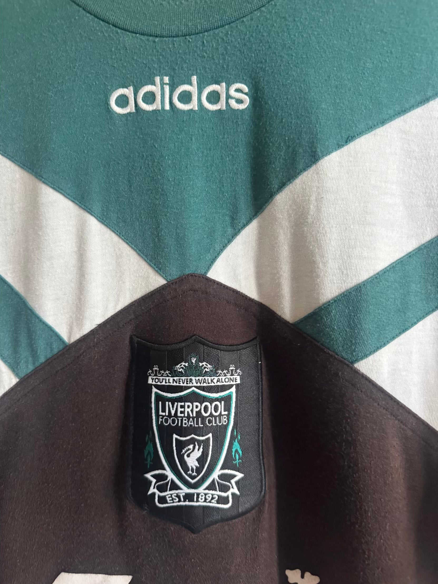 Liverpool 🏴󠁧󠁢󠁥󠁮󠁧󠁿 1995-96 Adidas Training Tee (original)