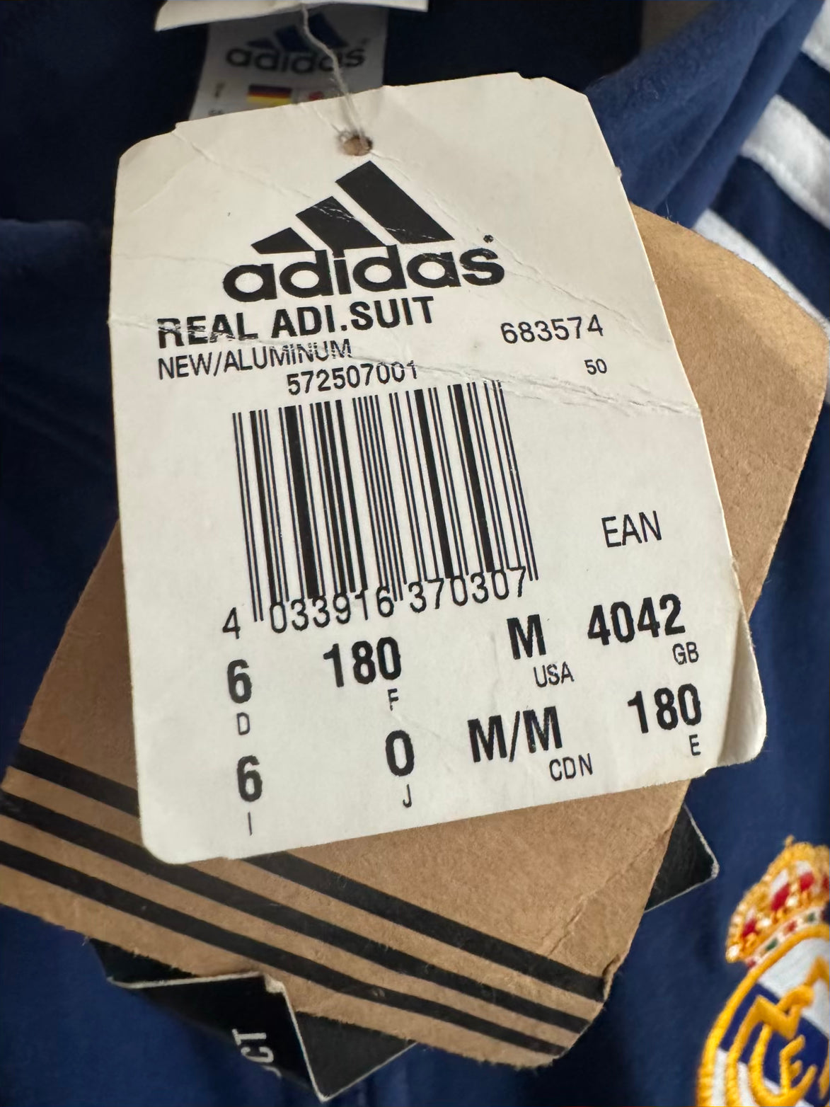 Real Madrid 🏴󠁧󠁢󠁥󠁮󠁧󠁿 2000-01 Adidas Tracksuit