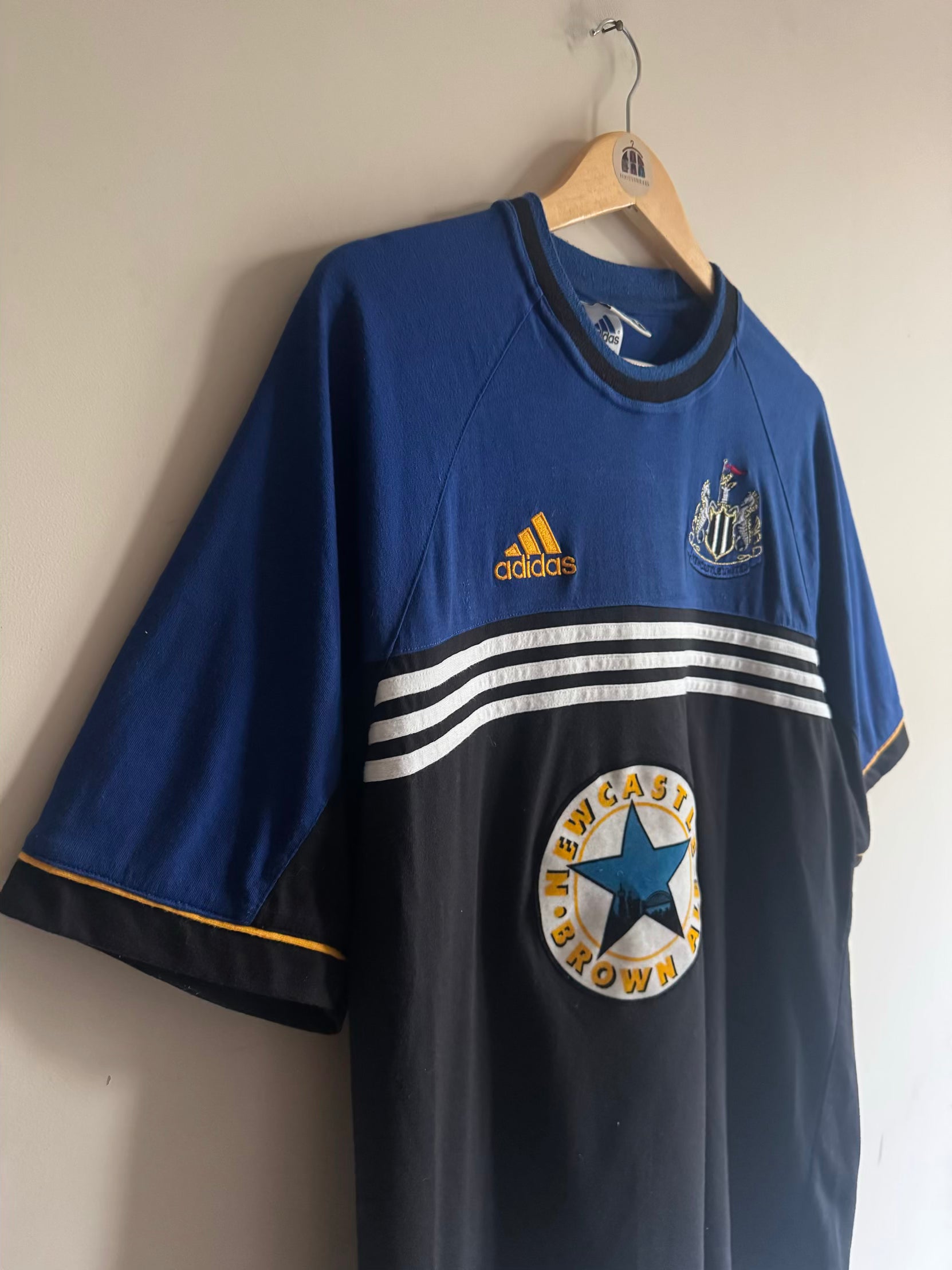 Newcastle United 🏴󠁧󠁢󠁥󠁮󠁧󠁿 1998-99 Adidas Training Tee